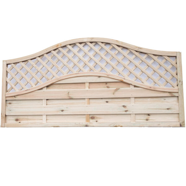 Omega Rails Panel Omega Lattice Top Fence Panel - We Love Timber