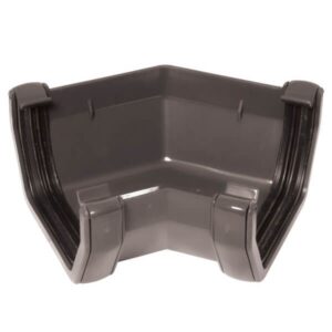 Square Profile 135º Angle Gutter Joint 114mm Grey