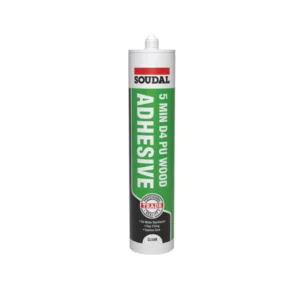 Soudal 5-min D4 PU Wood Adhesive - Clear