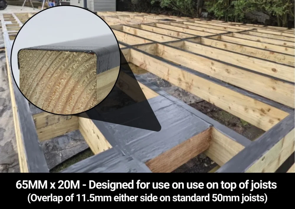 Deck Tape® Joist Sealing Tape for Decking (65mm x 20m)