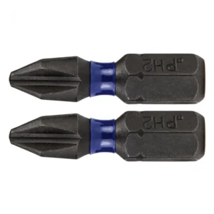 Irwin IW6061302 Impact Pro Performance Screwdriver Bits PH2 25mm (Pack of 2)